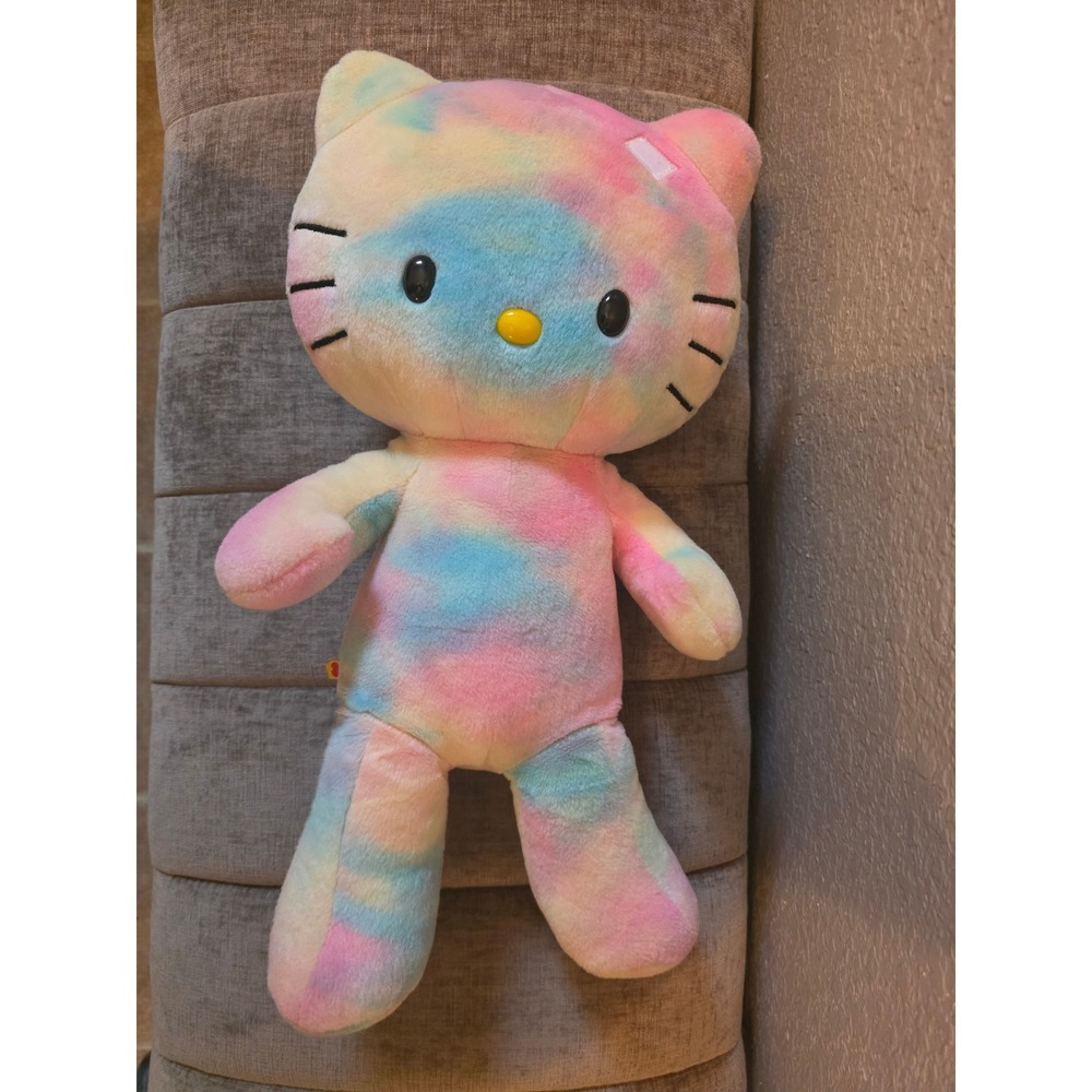 Build-A-Bear Hello Kitty Plush Pastel Tie Dye Sanrio Stuffed Animal Collectible - Picture 2 of 4